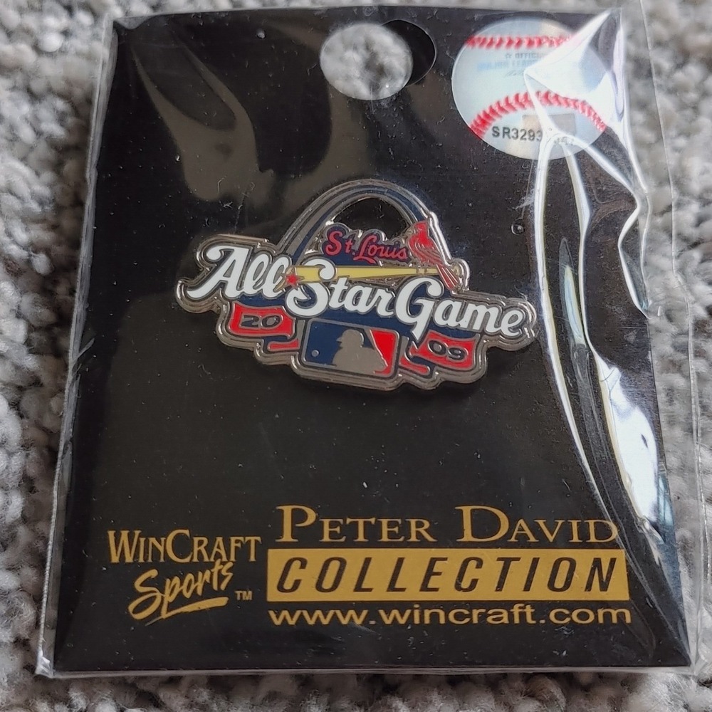 MLB 2009 All Star Game St Louis Cardinals Pin WinCraft Peter David Collection